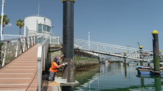 Santurtzi avanza en las obras de la zona de los pantalanes