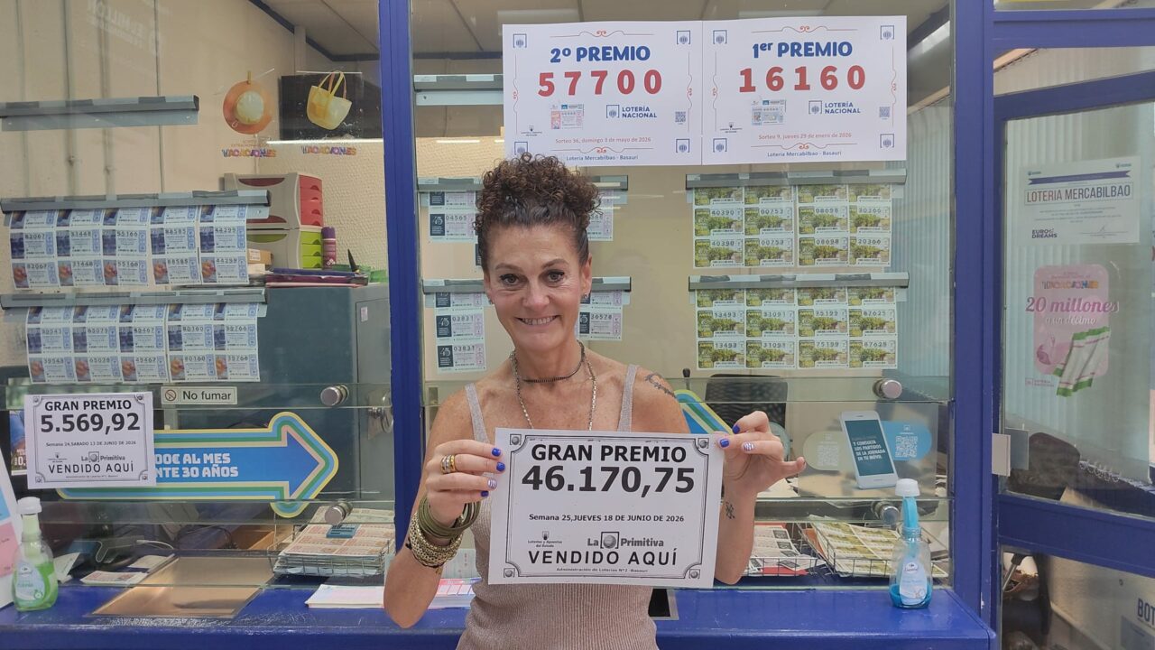 Ainhoa Areitio, lotera en Basauri, entrega un nuevo premio: «Dije que este iba a ser mi año»