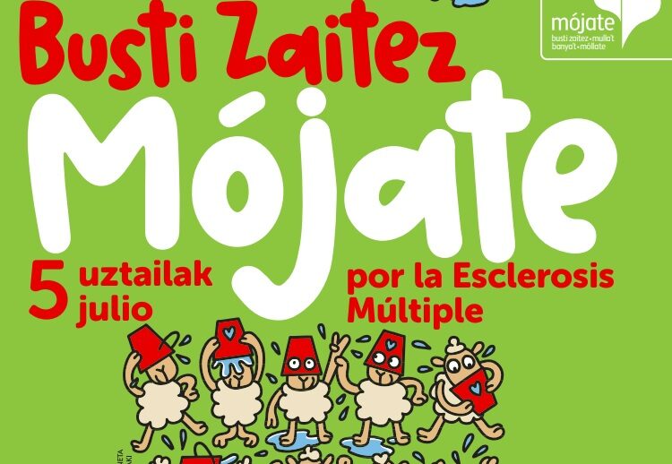 El ‘Mójate-Busti Zaitez’ vuelve a Euskadi para visibilizar la Esclerosis Múltiple y apoyar a miles de familias