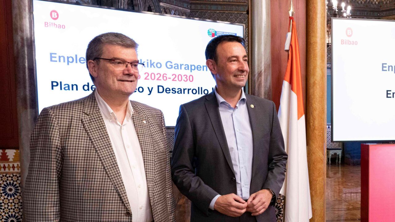 El Ayuntamiento de Bilbao y el Gobierno Vasco presentan el nuevo plan de empleo y desarrollo local