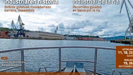 Barakaldo abre inscripciones para los recorridos guiados en barco por la ría este verano