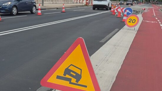 Arrancan las obras de asfaltado en el puente de Deusto