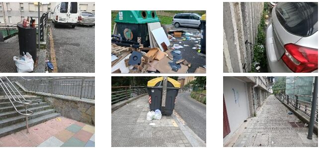 El Ayuntamiento de Bilbao achaca la suciedad en Otxarkoaga al incivismo y niega falta de barredoras