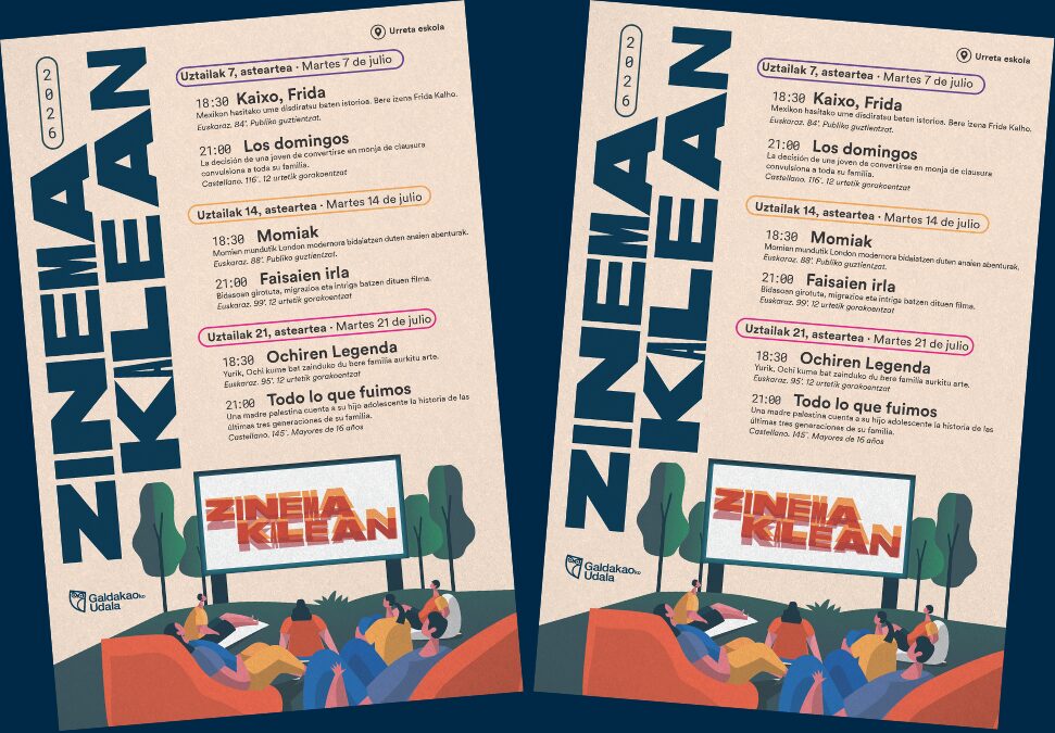 Galdako ofrece un mes de julio con cine al aire libre los días 7, 14 y 21