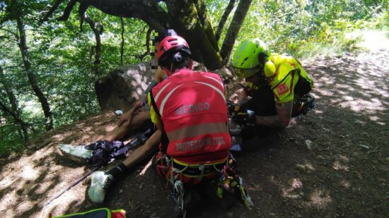Un senderista de Portugalete, rescatado en helicóptero tras sufrir una deshidratación en Picos de Europa