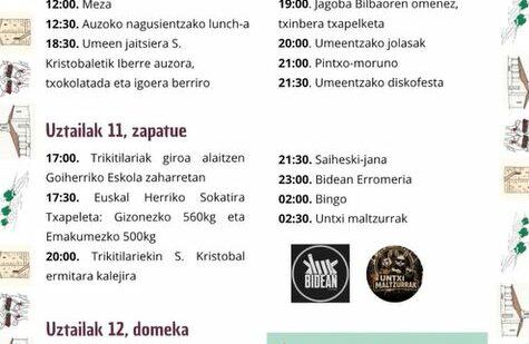 Fiestas de Goierri del 10 al 12 de julio: programa completo