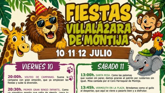 Fiestas de Villalázara de Montija del 10 al 12 de julio: programa completo