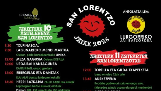 Fiestas de Lurgorri del 10 al 11 de julio: programa completo