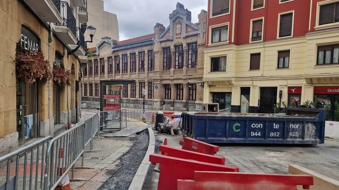 Bilbao continúa con obras en la Calle Tíboli: estas son las afecciones al tráfico a partir de este martes