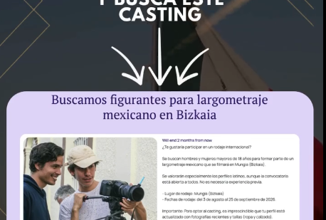 Se buscan figurantes para una película internacional que se rodará en  Bizkaia