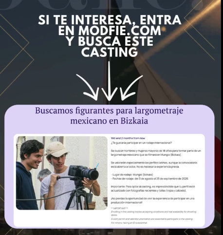 Se buscan figurantes para una película internacional que se rodará en  Bizkaia
