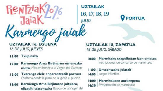 Fiestas de Plentzia del 16 al 19 de julio: programa completo