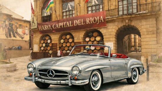La capital del vino se llena de coches clásicos: una escapada perfecta a una hora de Bilbao