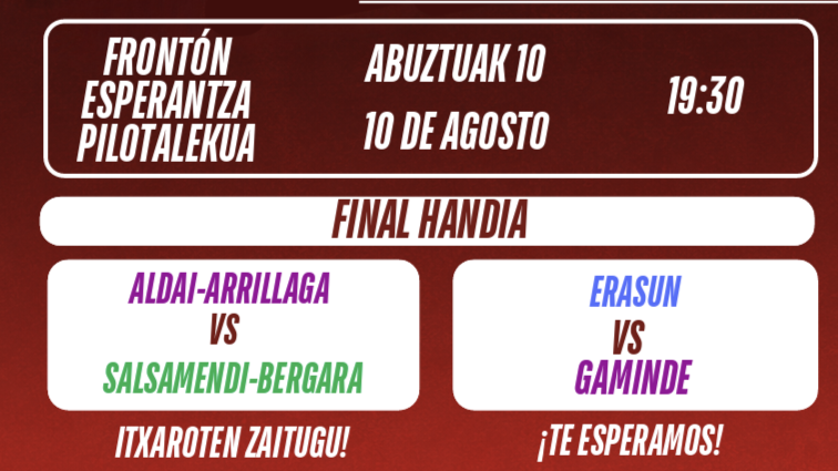El Torneo Plazandreak corona este lunes a sus campeonas en el frontón Esperantza de Bilbao