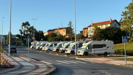 El área de autocaravanas de Gallarta supera los 500 usuarios en su primer año de funcionamiento