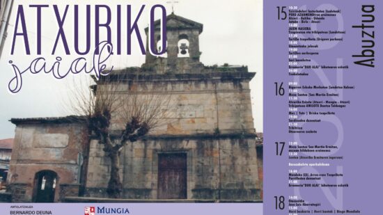 Atxuri ya calienta motores para cuatro días de fiesta con música, gastronomía y mucha tradición