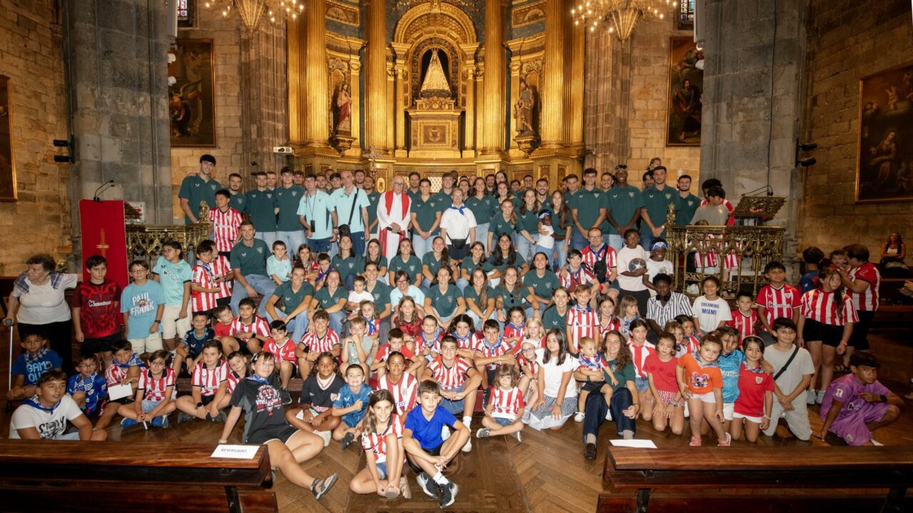 El Athletic se encomienda a la Amatxu de Begoña para afrontar una nueva temporada