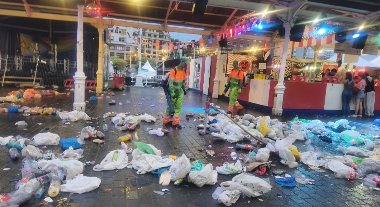 Cuando Bilbao despierta, la fiesta ya no se nota: no es magia