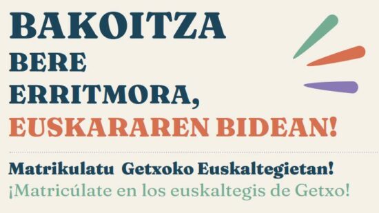 Getxo anima a aprender euskera al ritmo de cada persona