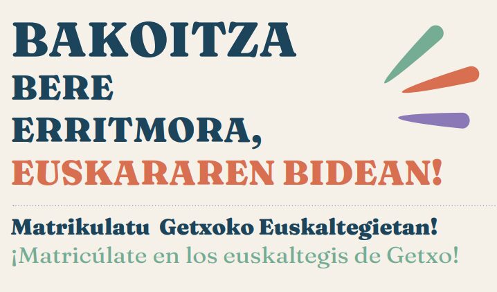 Getxo anima a aprender euskera al ritmo de cada persona