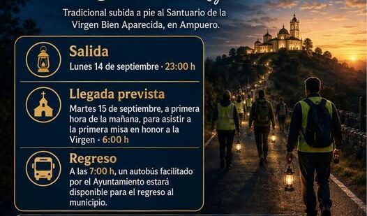 Noja se prepara para la peregrinación más especial: una noche caminando hasta la Virgen Bien Aparecida