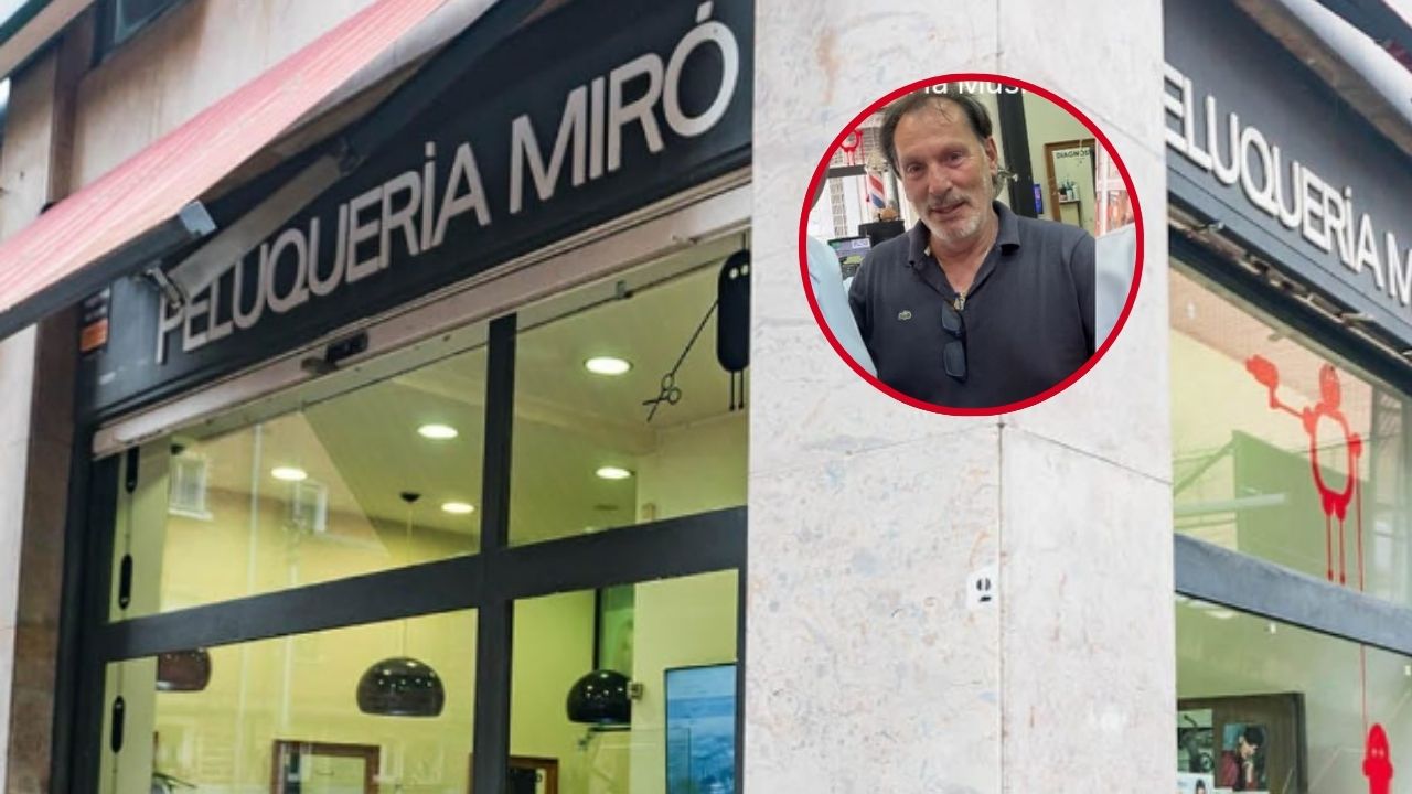 Felipe, uno de los peluqueros más veteranos de Santutxu, se jubila con el cariño de sus clientes: «He conocido a cuatro generaciones»