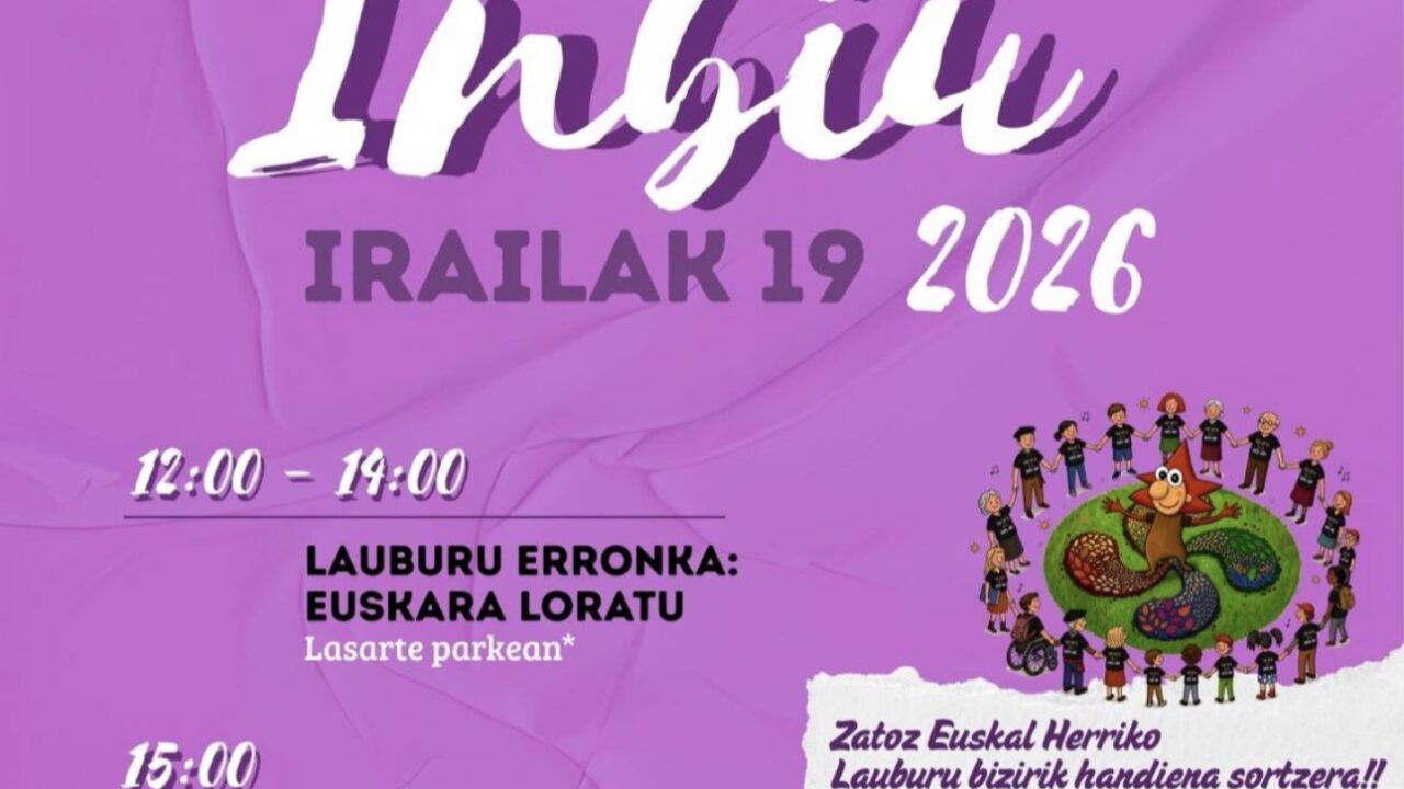 Igorre creará un lauburu vivo de 7 metros con 11.000 semillas para reivindicar el euskera