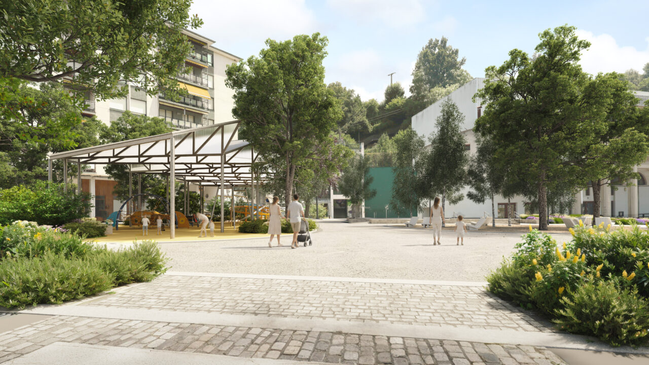 Balmaseda transformará la plaza Lehendakari Agirre con un nuevo parque cubierto y más espacios verdes