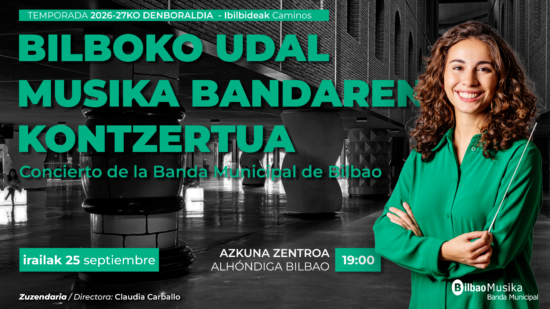 La Banda Municipal de Música de Bilbao regresa a Azkuna Zentroa con Arte variopinto