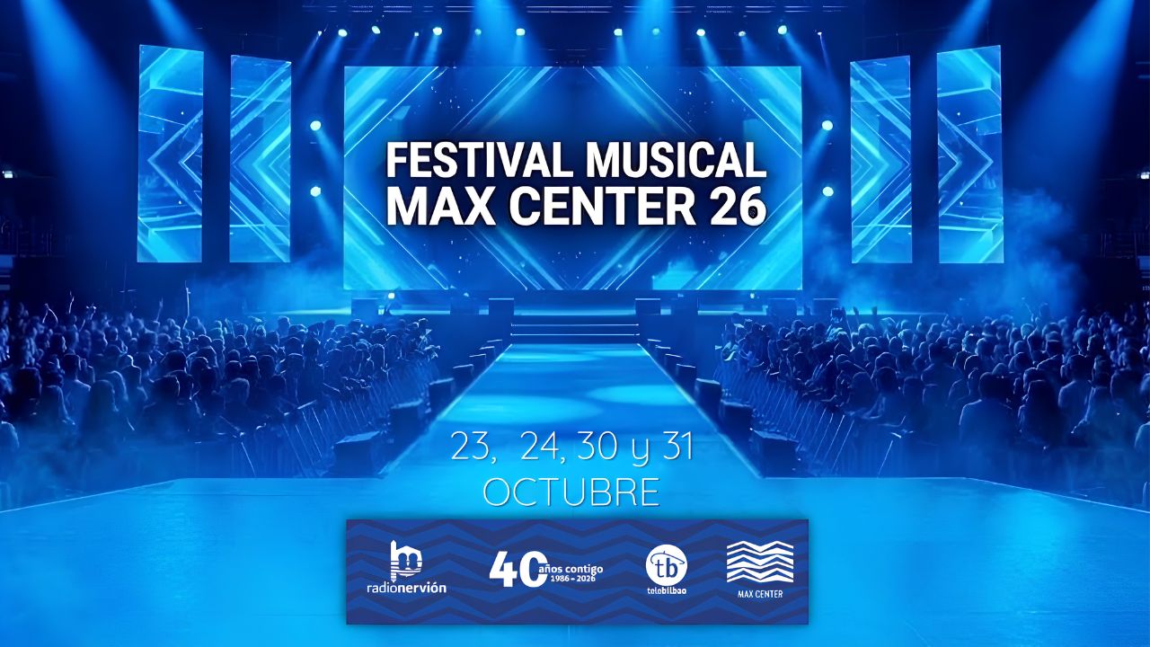 Max Center celebra los 40 años de Radio Nervión: inscríbete aquí si quieres actuar en el festival musical