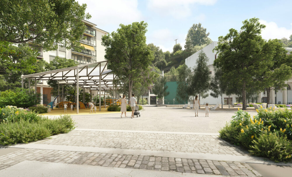 Balmaseda transformará la plaza Lehendakari Agirre con un nuevo parque cubierto y más espacios verdes