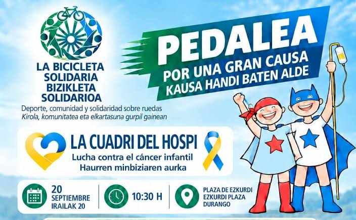 Durango pedalea este domingo contra el cáncer infantil gracias  a La Cuadri del Hospi