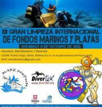 Getxo anima a la ciudadanía a participar en la limpieza del fondo marino del Puerto Viejo de Getxo