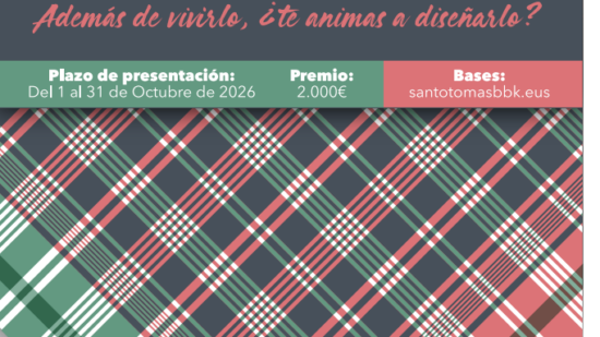 BBK convoca el primer concurso para el cartel de la feria de Santo Tomas 2026