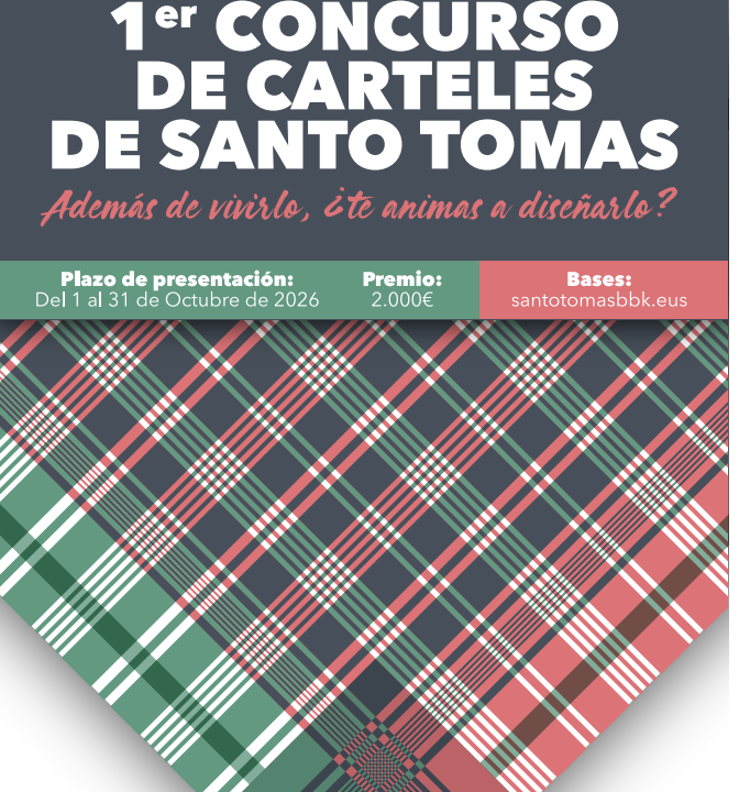 BBK convoca el primer concurso para el cartel de la feria de Santo Tomas 2026