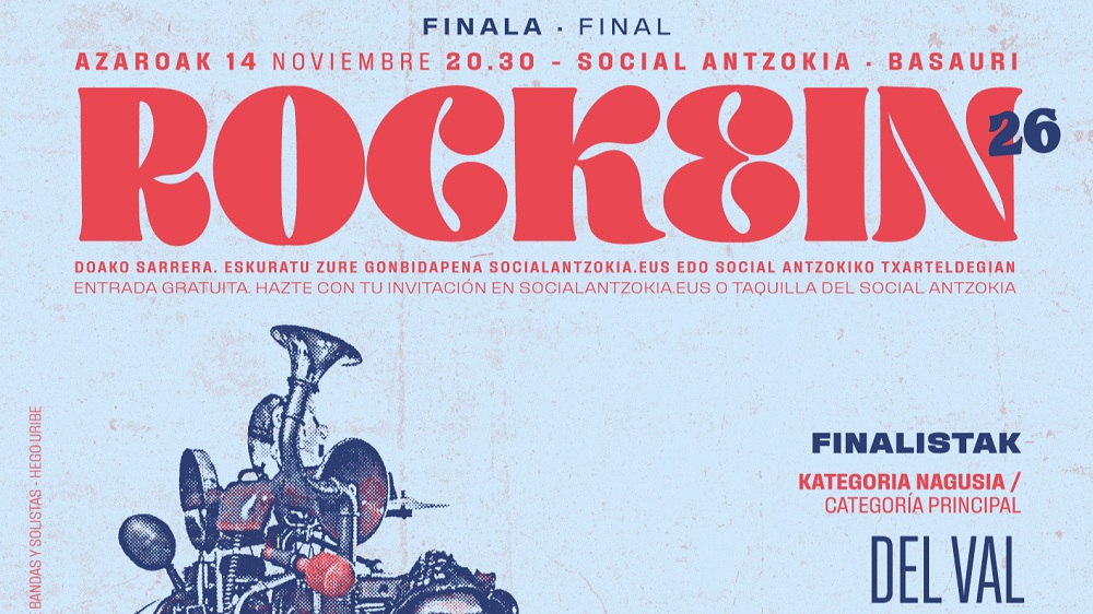 Desvelados los finalistas de la decimocuarta edición del Rockein