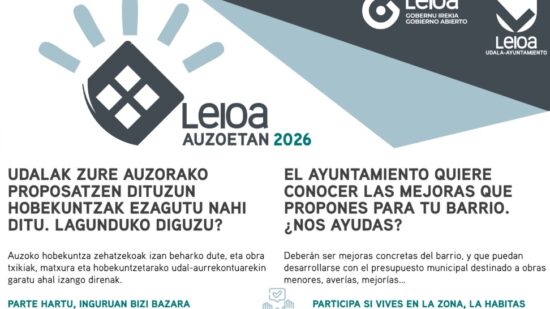 Leioa vuelve a los barrios para decidir qué pequeñas mejoras necesitan