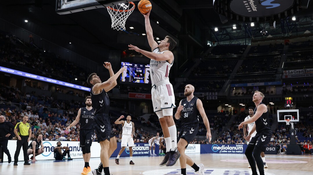 El Real Madrid arrolla a un Surne Bilbao sin alma