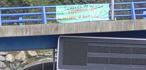 Los túneles de Artxanda viven su primera noche de cierre por los paros de la plantilla