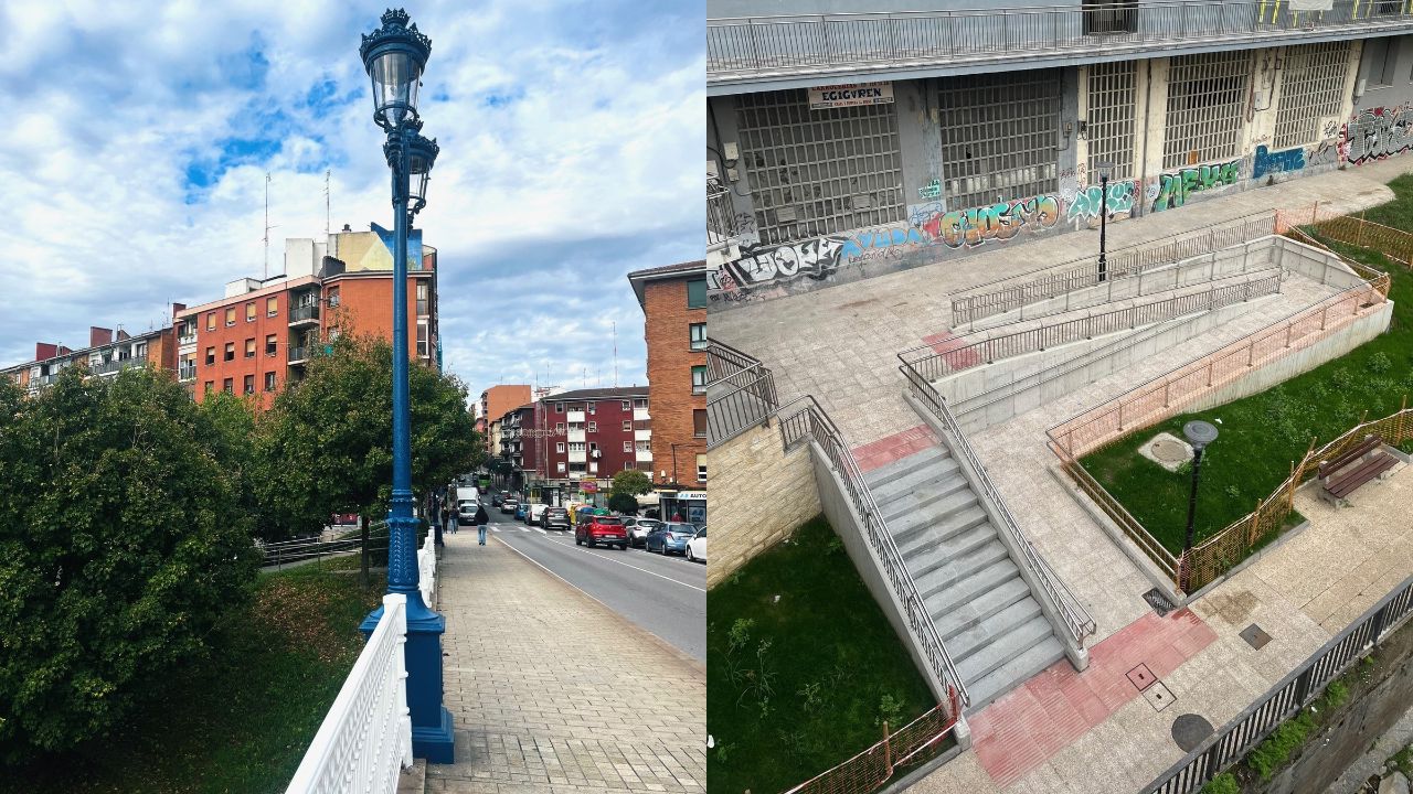 Basauri finaliza las obras el puente de Ariz y mejora la accesibilidad de Agirre Lehendakari