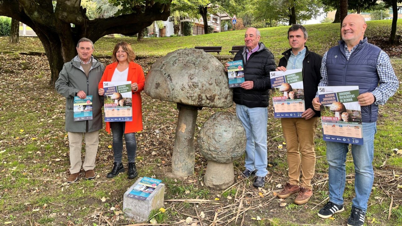 Las 58 Jornadas Micológicas de Galdakao acercarán las setas y los hongos a la ciudadanía