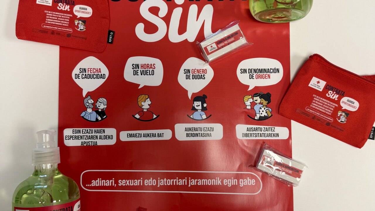 Cruz Roja sale a la calle en Euskadi para combatir los prejuicios en la contratación laboral