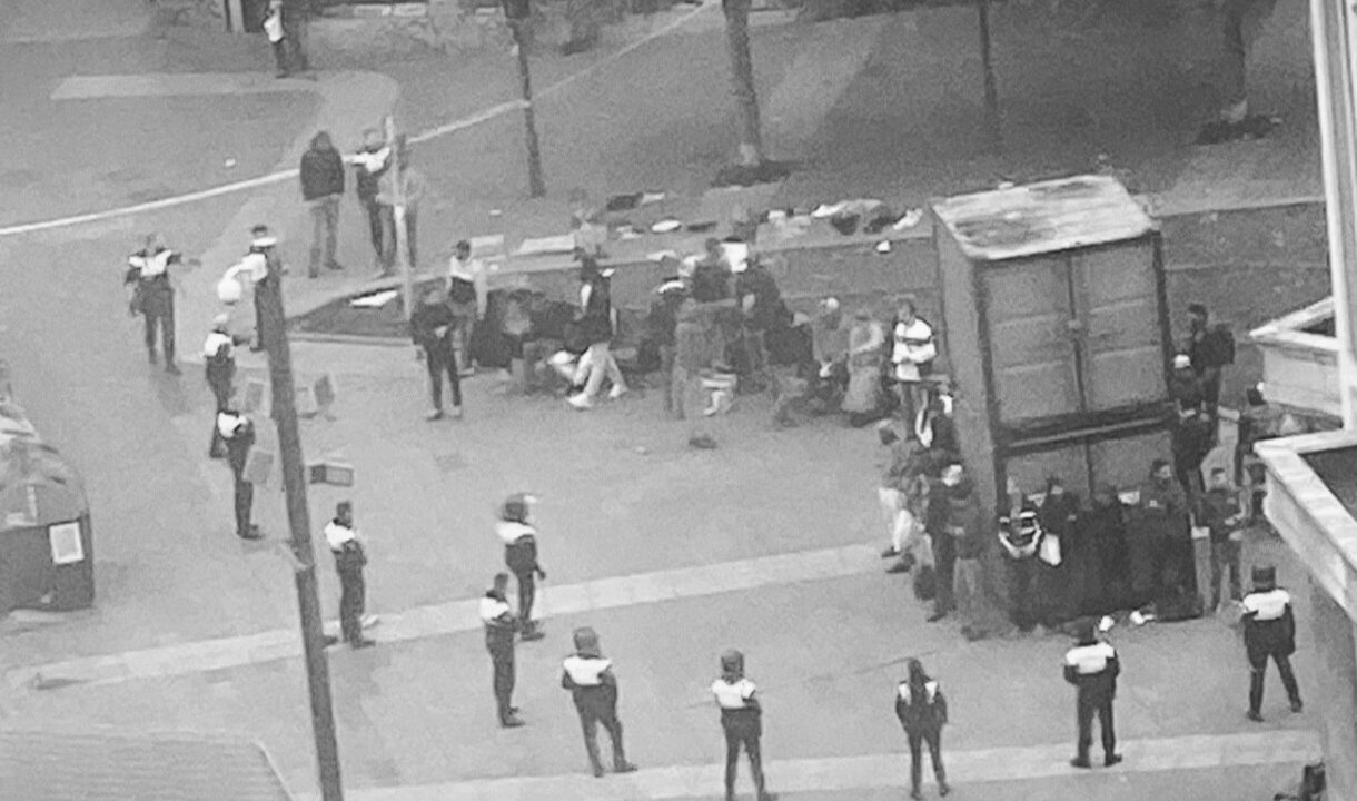 Cuatro detenidos por la policía nacional en la redada contra la venta ambulante en Bilbao