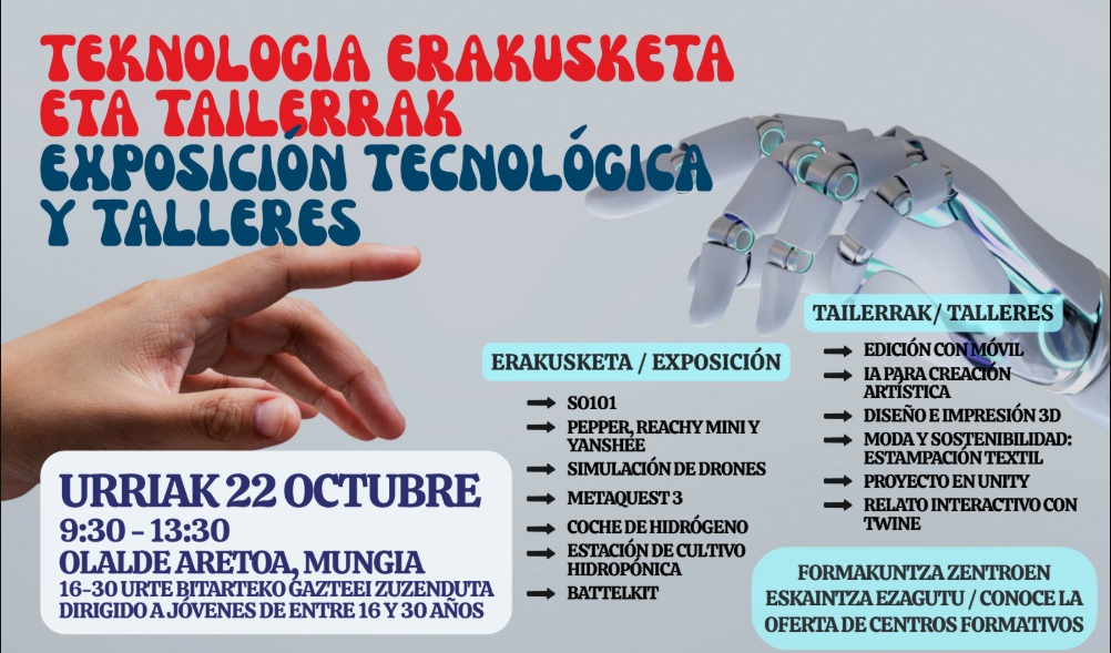 Mungia se llena de robots, drones e inteligencia artificial este jueves
