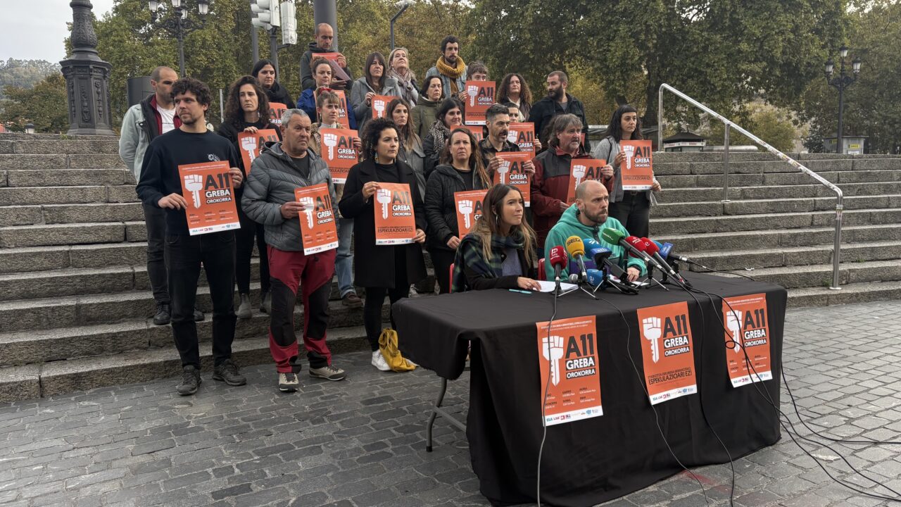 Los sindicatos convocan una huelga general el 11 de noviembre por el derecho a la vivienda