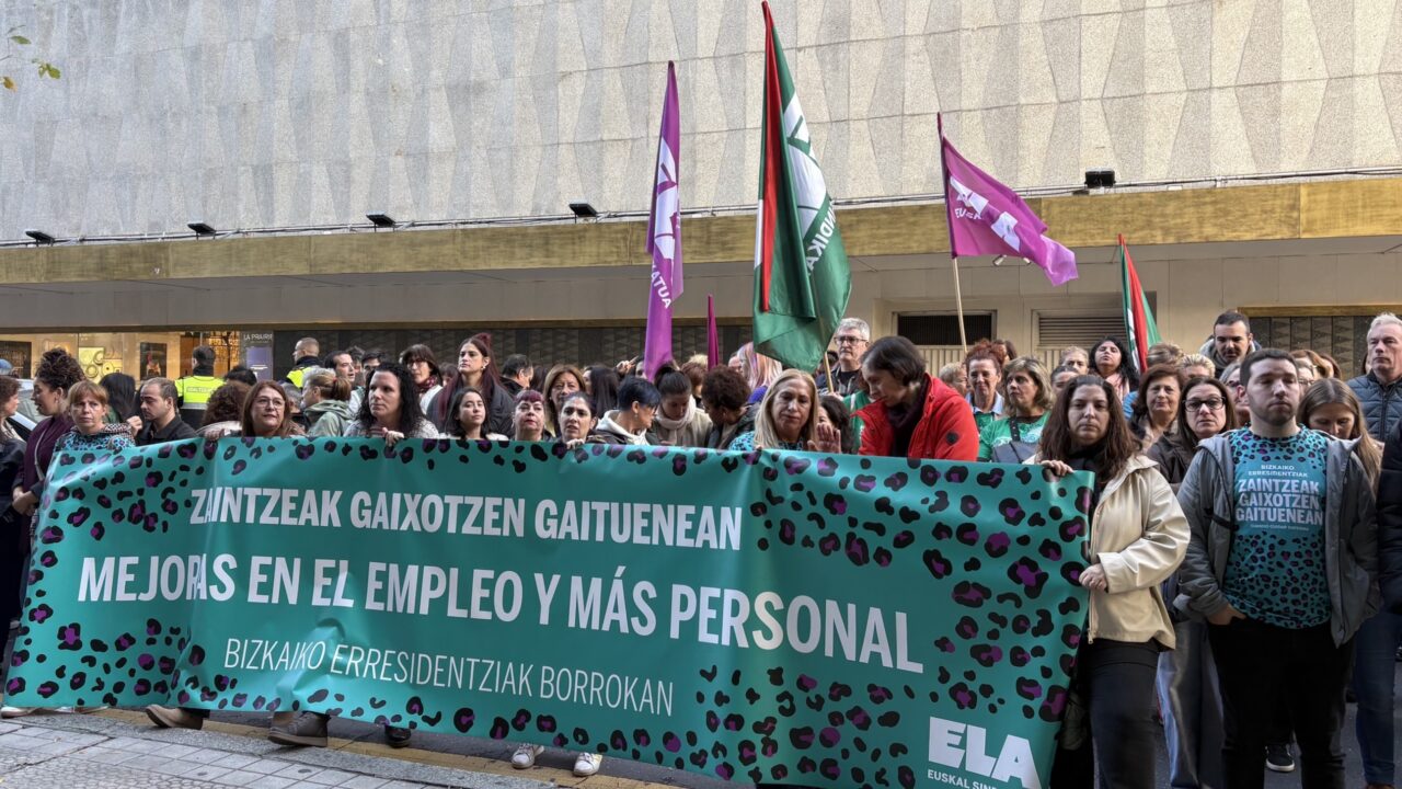 ELA amenaza con convocar huelgas en las residencias de Bizkaia por el bloqueo del convenio