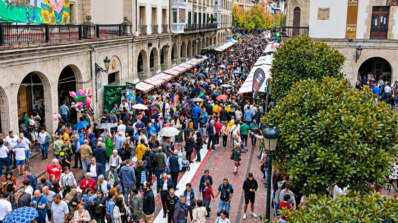 La feria que no te puedes perder este lunes: 251 puestos, productos vascos, concursos y cesta punta