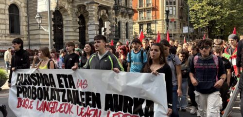 Bilbao se moviliza contra la visita de Vito Quiles, que se plantea suspender su acto en Deusto