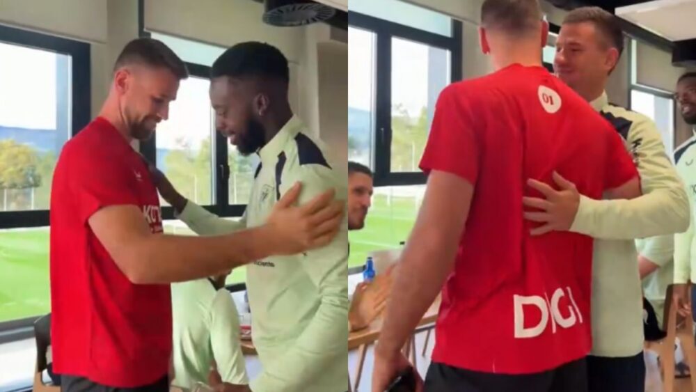 Así ha sido el emocionante regreso de Unai Simón a Lezama tras conquistar el Trofeo Yashin