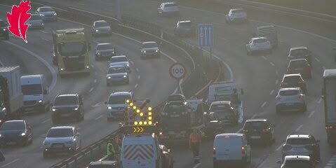 Un accidente con siete vehículos en Larrondo provoca retenciones hasta el puente de Rontegi